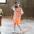 Girls Dress Oversize Sport Cute Dress - 6 Sizes (Blue - Orange)