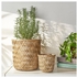 KLYNNON Plant pot, handmade bamboo, 24 cm - IKEA