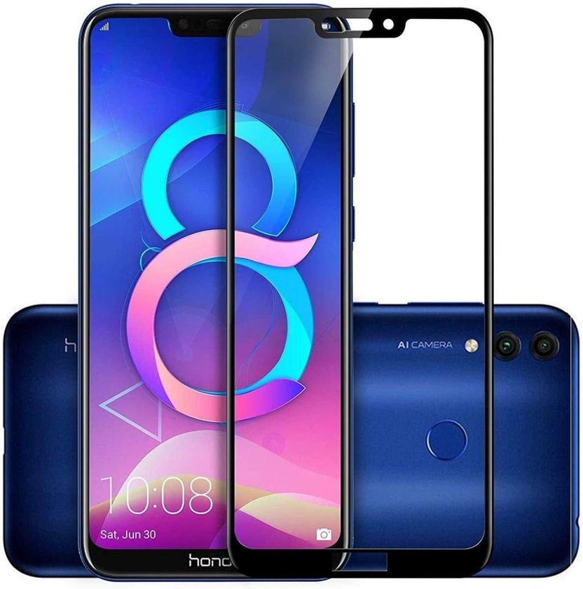 Get 5D Glass Screen Protection, Compatible with Honor 8C - Clear with best offers | Raneen.com