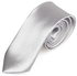 Casualim Plain Mens Solid Skinny Neck Party Wedding Tie Necktie-Silver