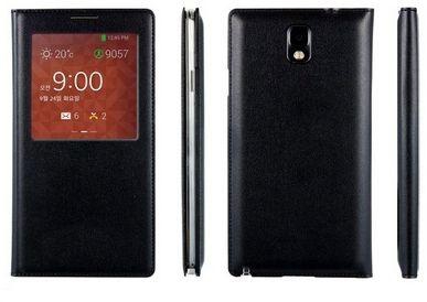 اس فيو غطاء فليب لاجهزة سامسونج جالكسي نوت 3 N9000 ، اسود