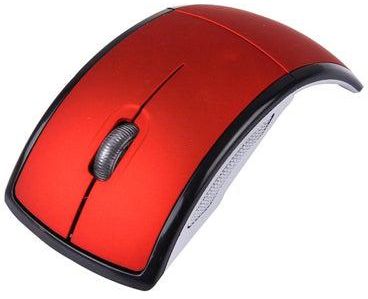 Wireless Optical Mouse Red/Silver