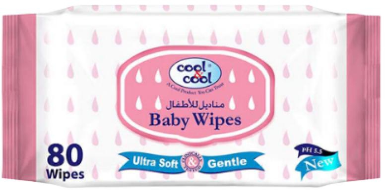 COOL & COOL BABY WIPES 80'S