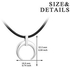 925 Sterling Silver Cresent Choker Necklace