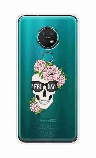 Protective Case Cover For Nokia 6.2 And Nokia 7.2 16cm Friday Skull Roses