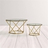 Gold coffee table set - AX04