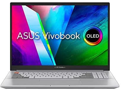 ASUS Vivobook Pro 16X M7600QE-OLED0R9W (Meteor White) Creator Laptop, R9-5900HX 32GB 1TB PCIE G3 SSD, NV RTX3050 Ti, WIN11 HOME, 16.0 inch WQUXGA(WQU) 3840X2400 16:10 OLED, Backlit-Eng-Arb-KB