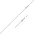 Double Extendable Diamond Cut Cable Chain in 14k White Gold (1.4mm)-rx68355-18