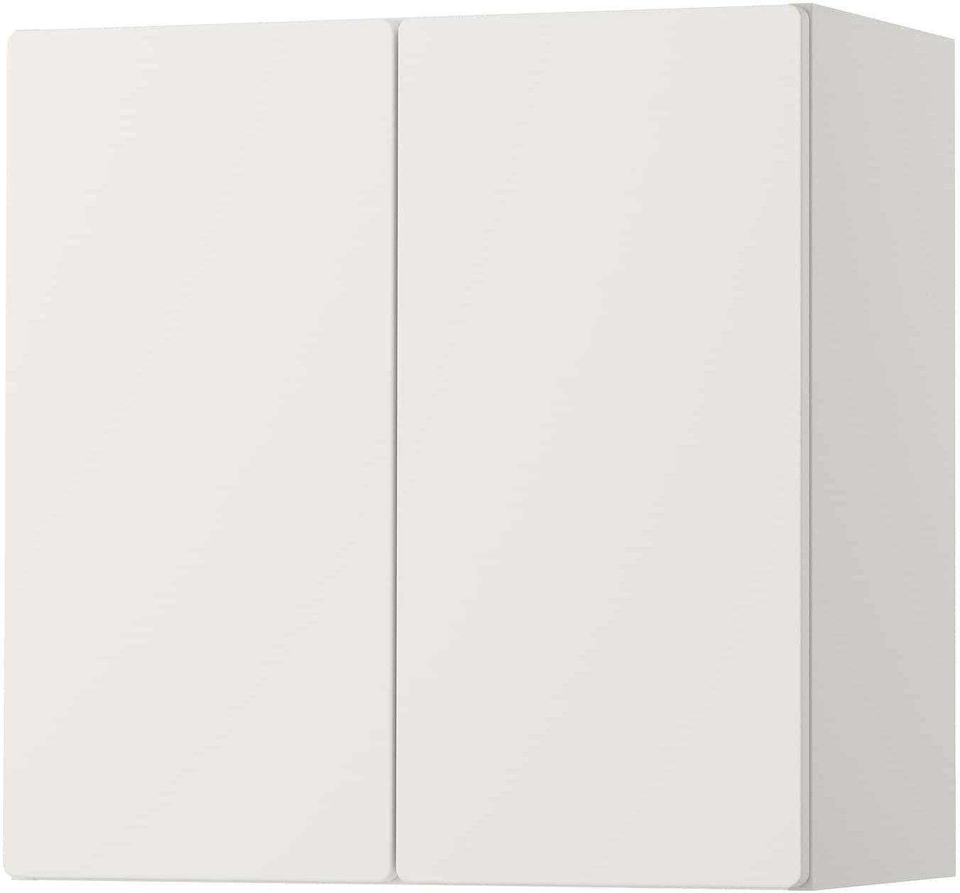 SMÅSTAD خزانة حائطية - أبيض أبيض/مع رف واحد ‎60x32x60 سم‏