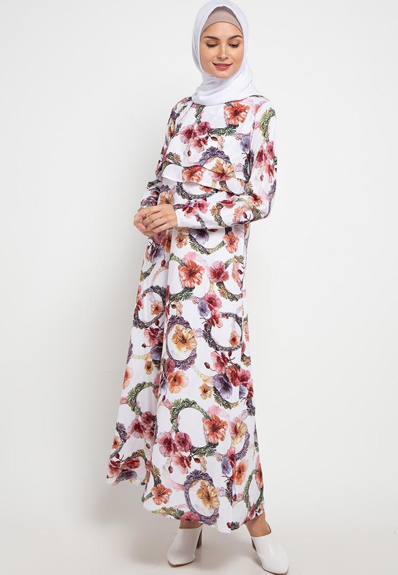 Gobindpal Azzar Mahira Floral Maxi Dress - 4 Sizes (Brown)
