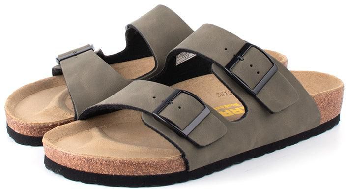 LARRIE Men Two Strap Sandals - 7 Sizes (Olive)