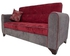 Art Home Sofa Bed with Arms - Red/Grey