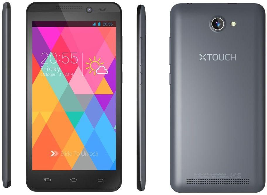 XTOUCH X2 Smart Mobile Dual Sim 5 inch DISPLAY Quad Core 3G/black