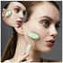 Natural Jade Healing Anti Aging Facial Massager Beauty Roller Green/Gold