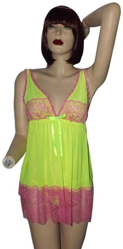 Chemise For Women - Lime, Free Size