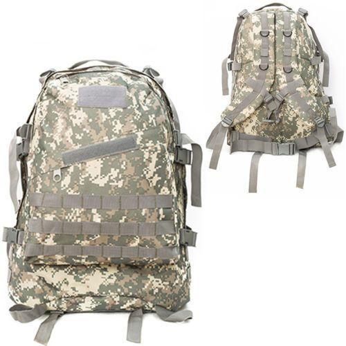 40L Molle 3D Tactical Outdoor Military Rucksack Backpack Bag Camping Hiking AUC Camouflage Color