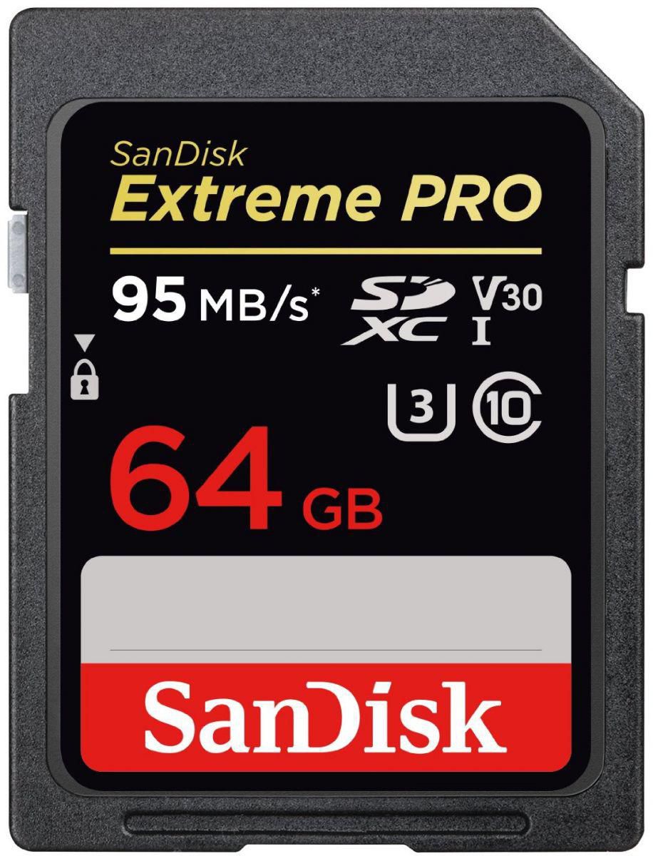 SanDisk Extreme Pro 64GB 95 MB/s SDXC UHS-I Memory Card (SDSDXXG-064G-GN4IN)