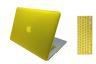 Enthopia Premium Smooth Rubber Finish Hard Shell Case for Macbook Air 13" - Yellow - with Keyboard Guard