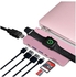 Trooss USB-C Hub for MacBook with wireless charger - Pink