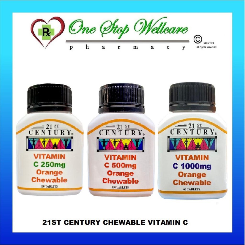 21ST Century Chewable Vitamin C 1000MG /250MG / 500MG
