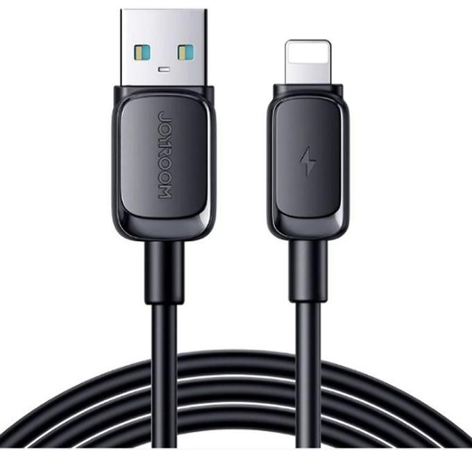 JOYROOM S-AL012A14 Multi-Color Series 2.4A USB-A To Lightning Fast Charging Data Cable - 2M - Black