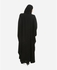 Bigben Fashionable Patterned Abaya - Black