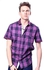Ravin Men Short Sleeve Shirt-21121-Dark Purple