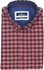 D'Indian CLUB Men's Maroon Black Checkered Carbon Peached Cotton Casual Shirt Size M