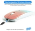 Bluetooth Mouse for MacBook pro/MacBook air/iPad/Laptop/iMac/pc, Wireless Mouse for MacBook pro MacBook Air/iMac/Laptop/Notebook/pc (BT/A Blue-Pink)