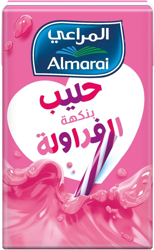  Almarai long life nijoom strawberry flavored milk 150 ml