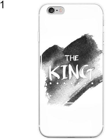 Bluelans King Queen Couple Phone Case Cover For IPhone 7 4.7 (1)
