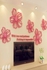 ملصقات جدارية ثلاثية الأبعاد من الأكريليك بتصميم زهور تعبر عن الحب