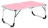 طاولة لابتوب محمولة بتصميم قابل للطي وردي