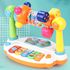 Children Baby Rotating Music Piano with Light Sound Educational Toy Kids Gift Animals Sounding Keyboard Baby Playing Type Musica
