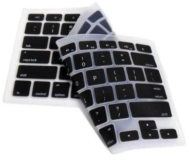 غطاء لوحة المفاتيح لجهاز أبل ماك بوك برو مقاس 13 بوصة أسود