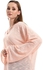 Esla Comfy V-neck Heather Simon Oversize Tunic Top