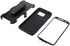 Samsung Galaxy S7 edge G935 - Belt Clip Rugged Kickstand PC and TPU Holster Case - Black