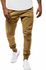 Men's Straight Pants High Waist Solid Color Drawstring Slim Trousers