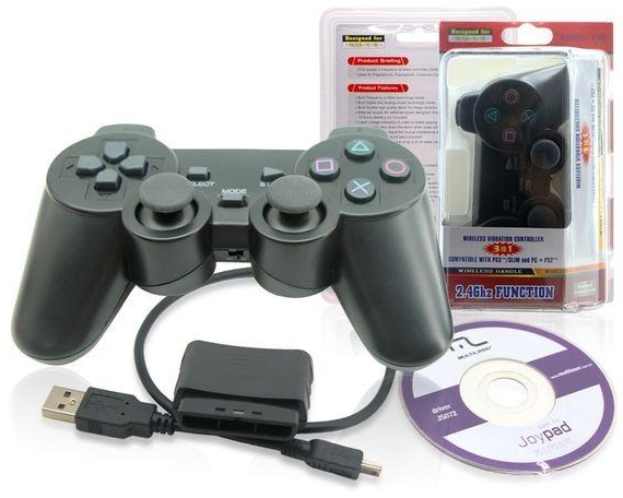  3 in 1 Wireless 2.4G Controller Gamepad Wireless Controller For PS2 PS3 PC/ Compatible