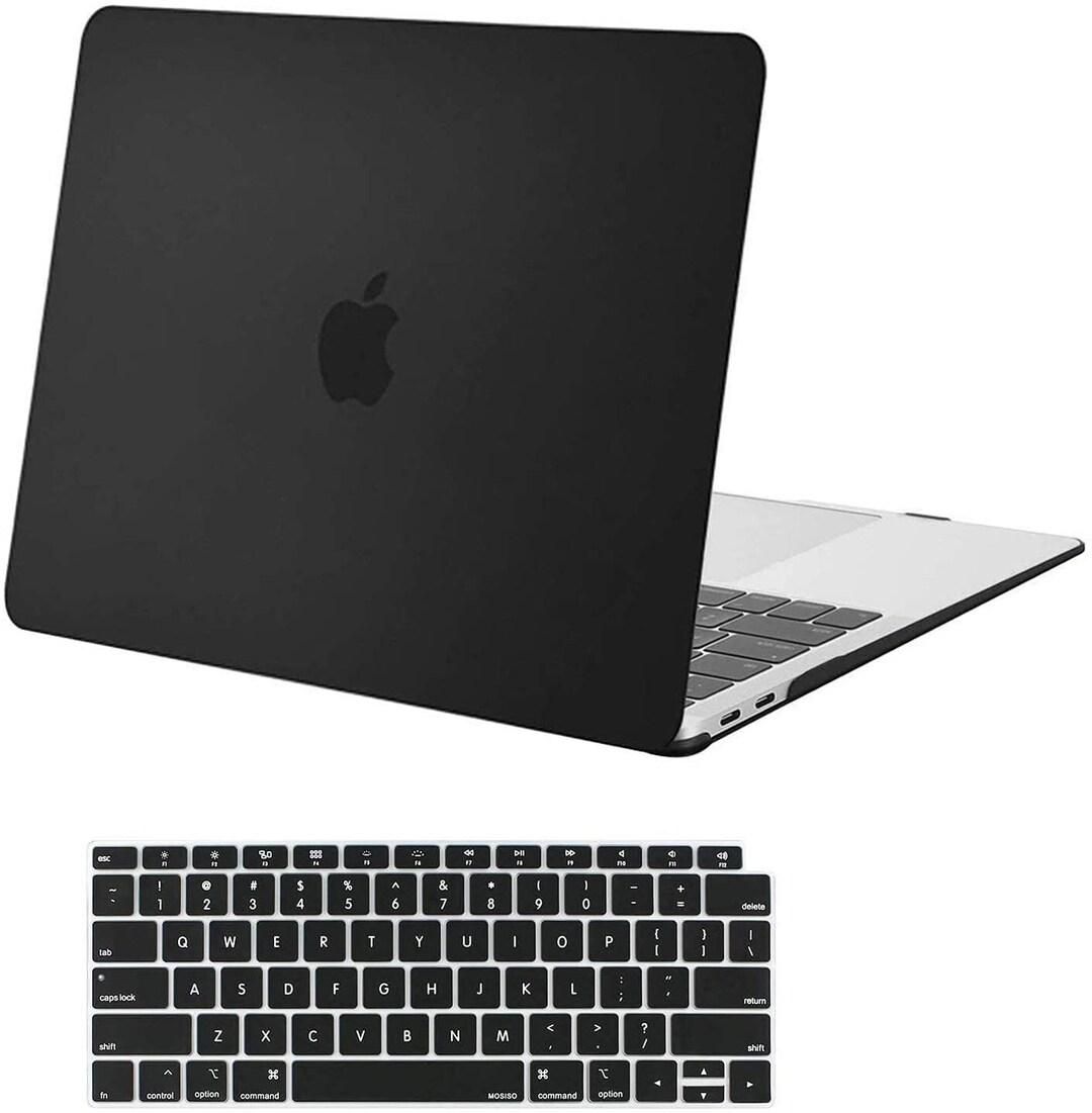 Ntech Macbook Air 13 Inch Case 2020 2019 2018 Release A2337 M1 A2179 A1932 Retina Display With Touch Id, Protective Plastic Hard Shell Case &amp; Keyboard Cover Skin, Black