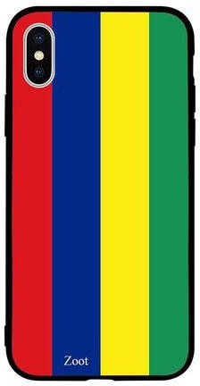 Protective Case Cover For Apple iPhone XS Mauritius Flag