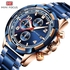 Mini Focus MINIFOCUS Top Brand Luxury Men's Watch Men's Quartz Waterproof Stainless Steel Sports Watch