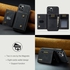 DG Ming Filip Case With Wallet Leather Card Holder Pocket For IPhone 14 Pro Max (Black)