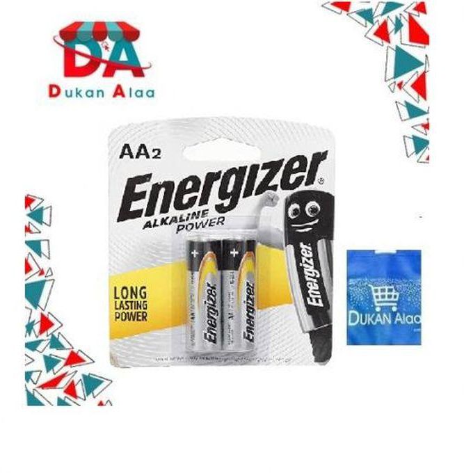 Energizer AA2 Batteries - Pack Of 2 Energizer +gift Bag Dukan Alaa