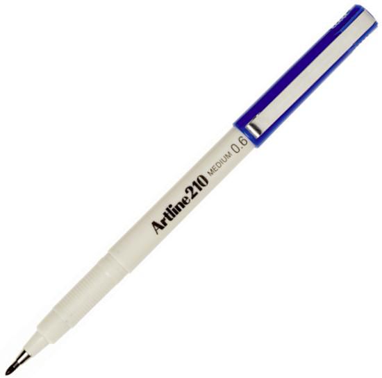 Artline 210 Fineliner Pen, 0.6mm, Blue