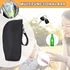 Baby Bottle Cooler Tote Bags, Insulated Breastmilk Cooler Bag, Nursing Bottle Cooler Warmer Bag, Portable Thermal Baby Bottle Holder for Nursing Mom Daycare Travel (Black)