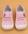 Cute Walk by Babyhug Slip On Casual Shoes with Velcro Closure Polka Dots Print - Pink