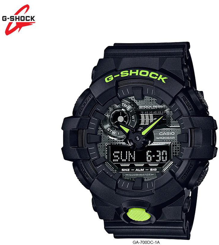 Casio G-Shock GA-700DC Analog-Digital Combination Watches 100% Original