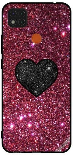 Protective Case Cover For Xiaomi Redmi 10A Heart In Glitter