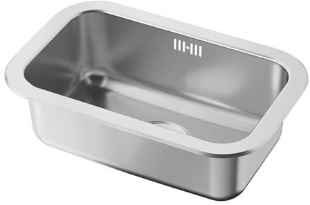BOHOLMENSingle-bowl inset sink, stainless steel